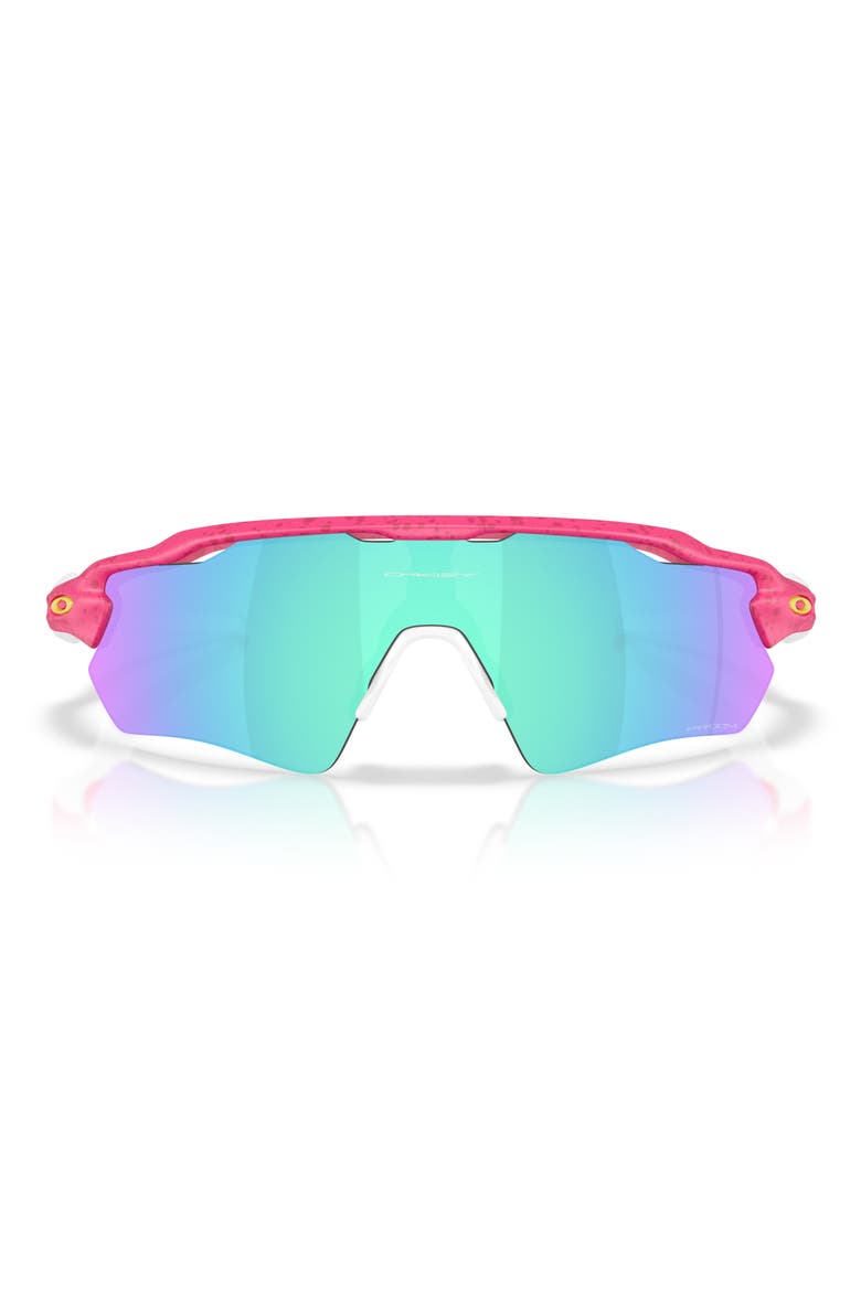 Radar EV Path 138mm Rectangle Sunglasses, Main, color, NEON PINK SPLATTER / PRIZM