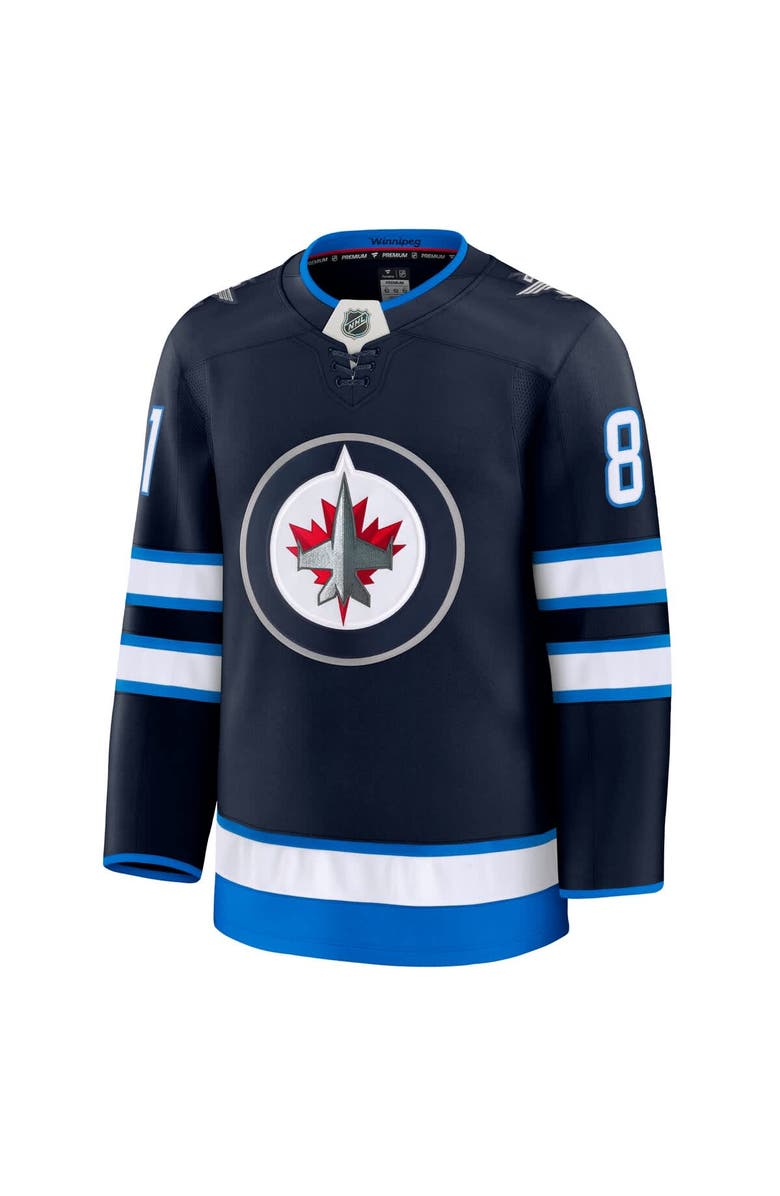 FANATICS Men's Fanatics Kyle Connor Navy Winnipeg Jets Home Premium Jersey, Alternate, color,