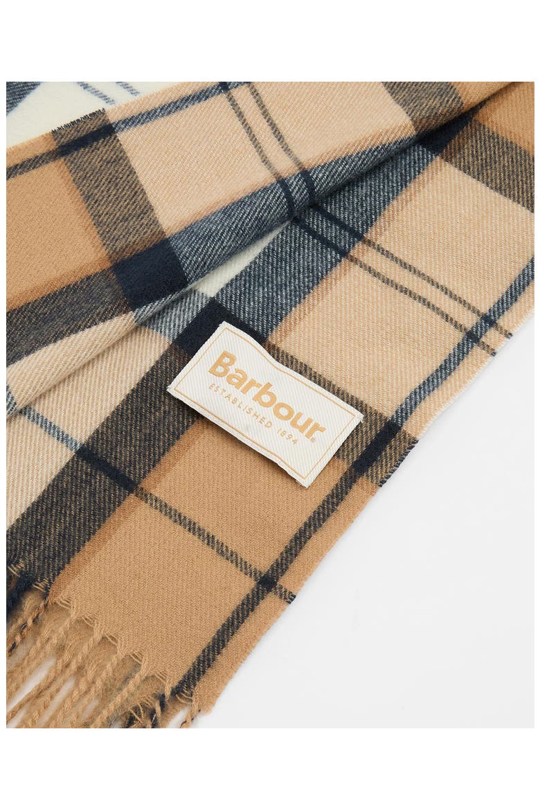 Hailes Plaid Scarf, Alternate, color, HESSIAN NAVY TARTAN
