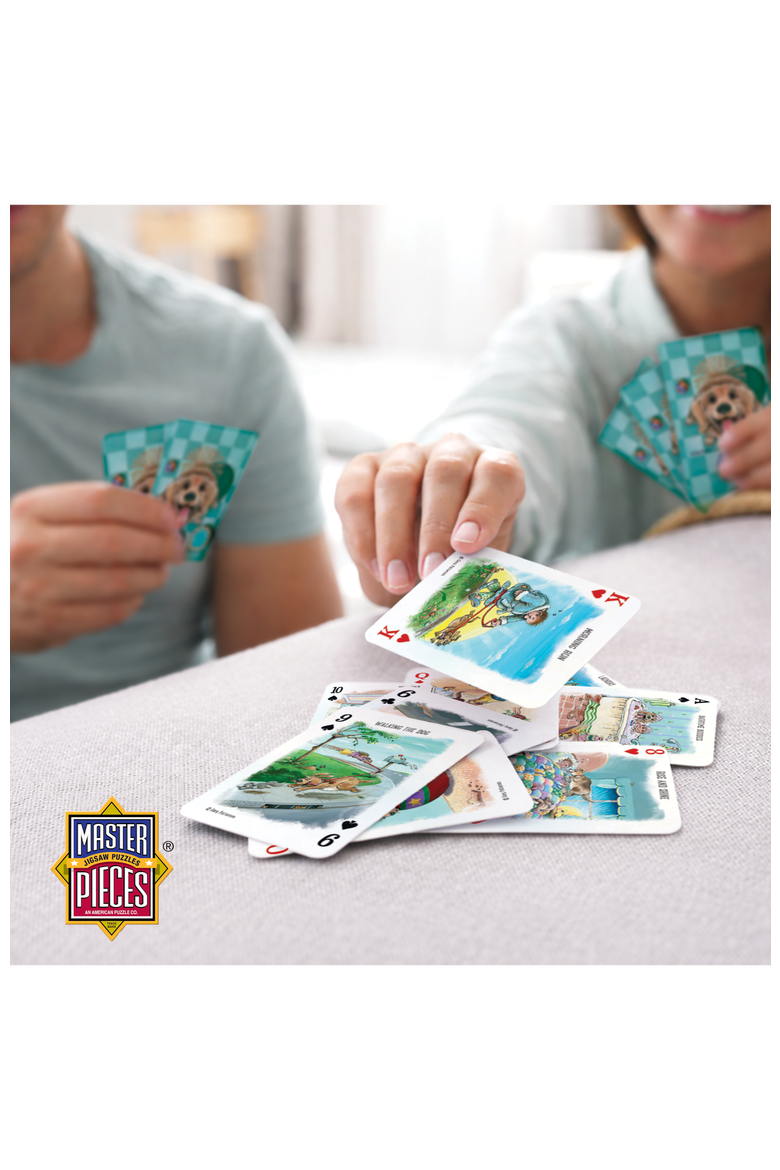 Dogs Playing Cards, Alternate, color, Multicolor