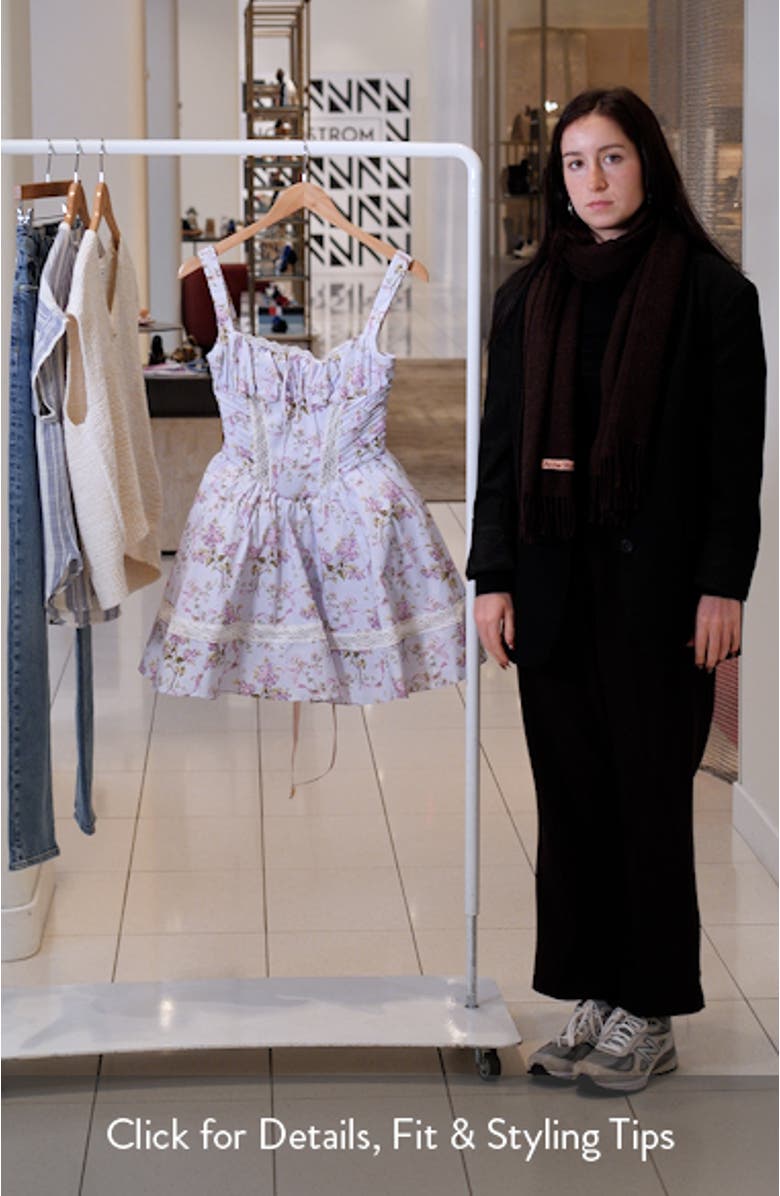 Kimmie Floral Minidress, sales video thumbnail