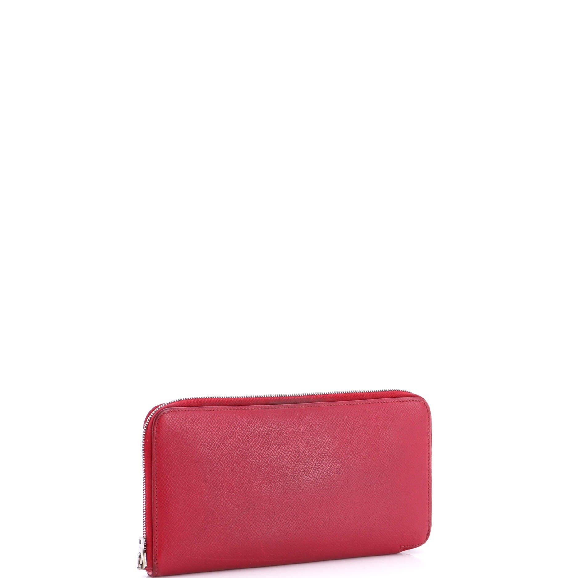 Azap Zip Around Wallet Silk'in Epsom Long, Alternate, color, Red