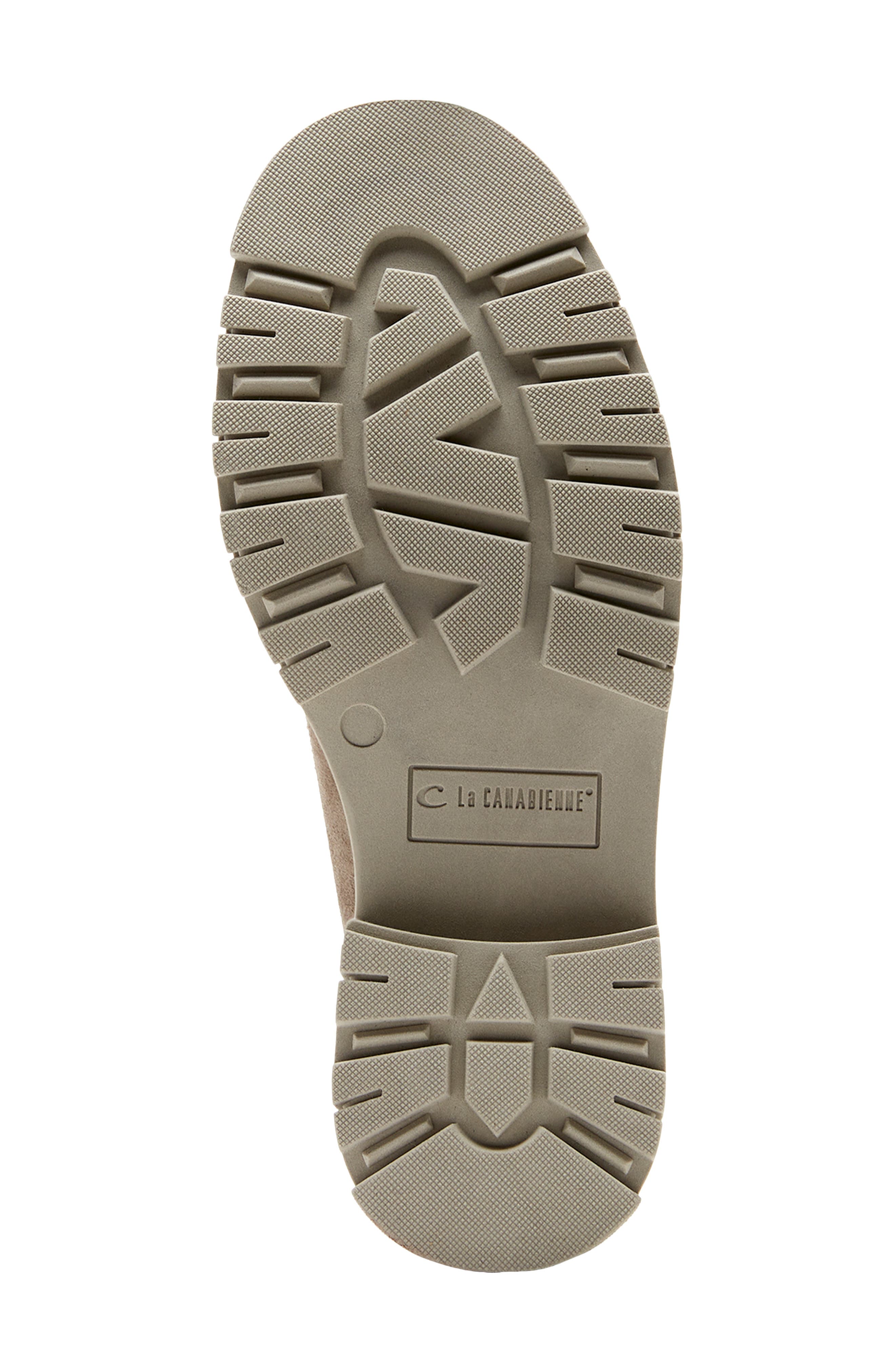 La Canadienne Donny City Dry<sup>™</sup> Waterproof Genuine Shearling Penny Loafer, Alternate, color, Caribou Suede