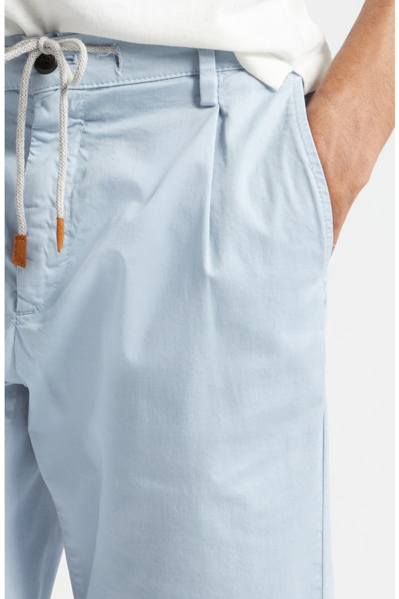 Stretch Cotton Bermuda Shorts, Alternate, color, BABY BLUE