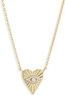 Electric Picks Tinsley Evil Eye Heart Pendant Necklace
