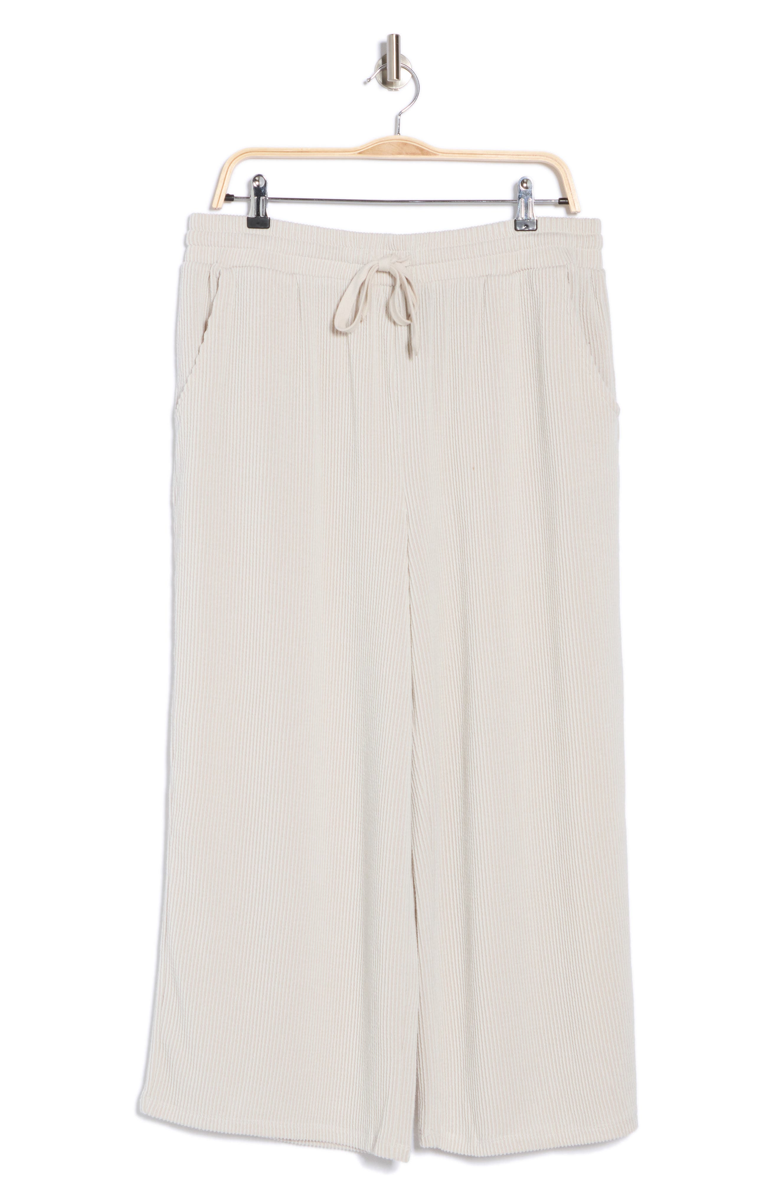 Bobeau Ember Ribbed Wide Leg Pants