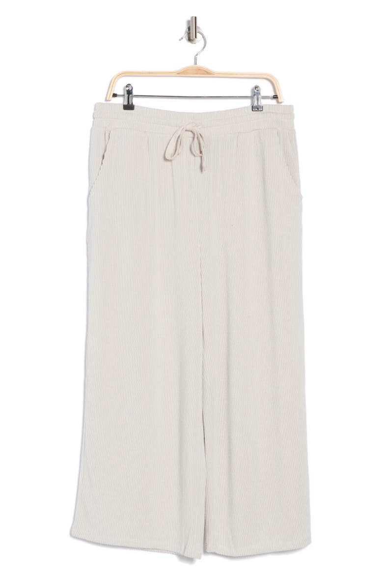 Ember Ribbed Wide Leg Pants, Main, color, EGRET