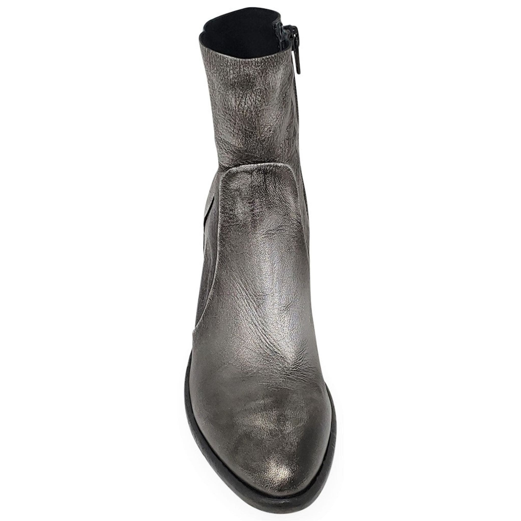 Distressed Ankle Boot, Alternate, color, Silver