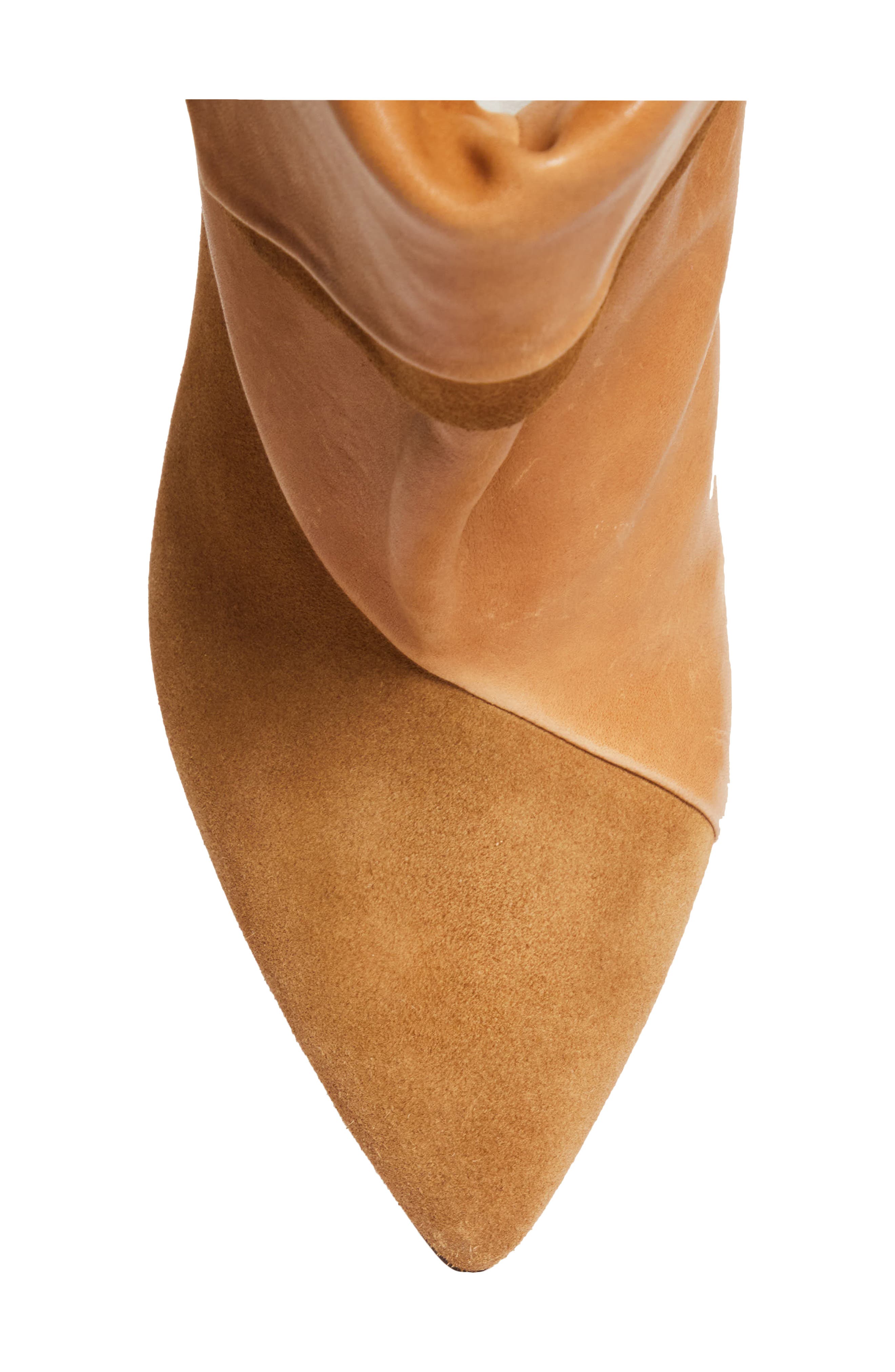 Lyone Layered Cuff Bootie, Alternate, color, COGNAC