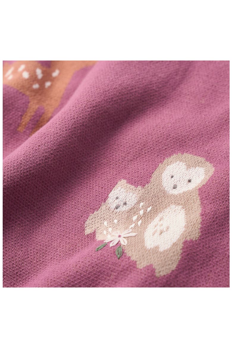 Forest Family Cotton Knit Blanket, Alternate, color, DARK VIOLET