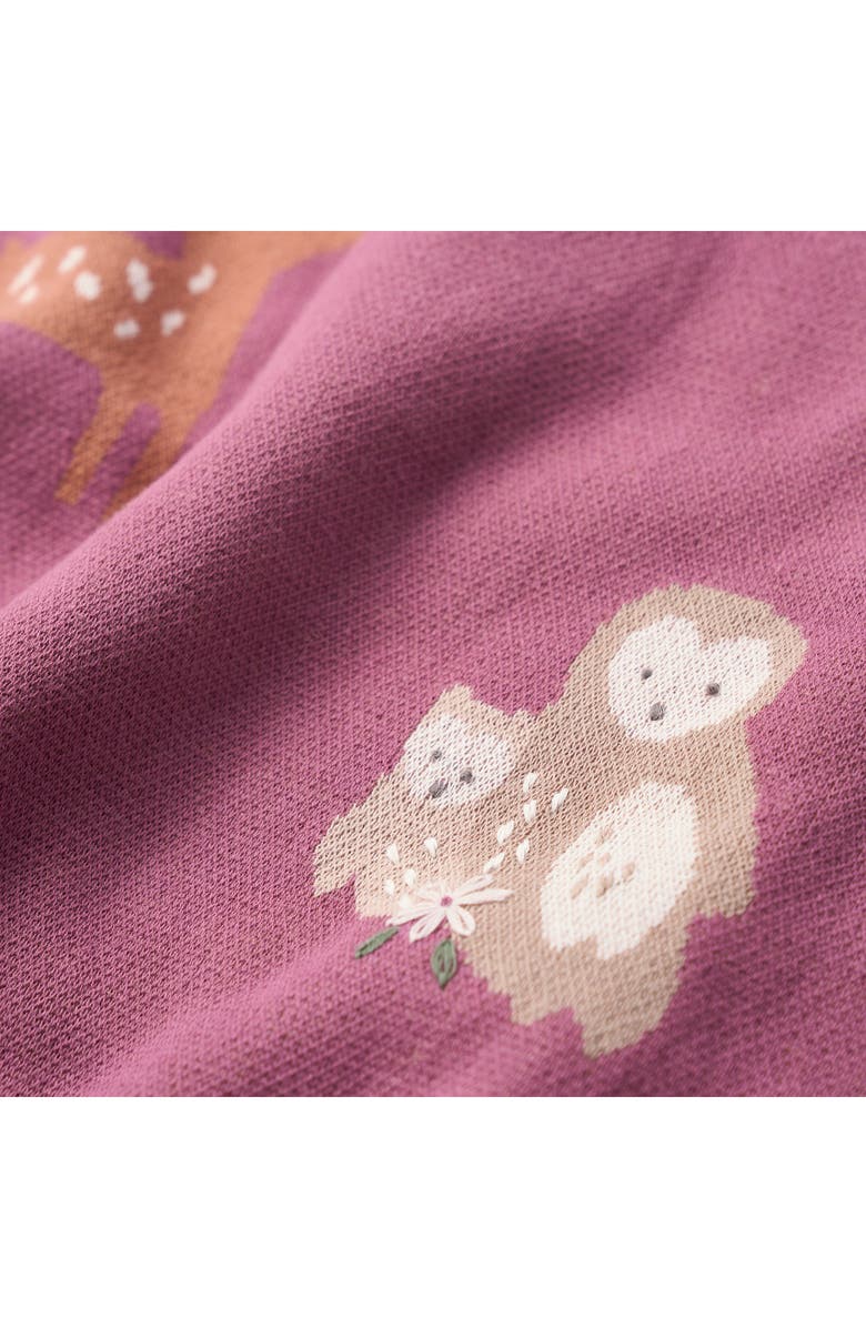 Elegant Baby Forest Family Cotton Knit Blanket, Alternate, color, Dark Violet