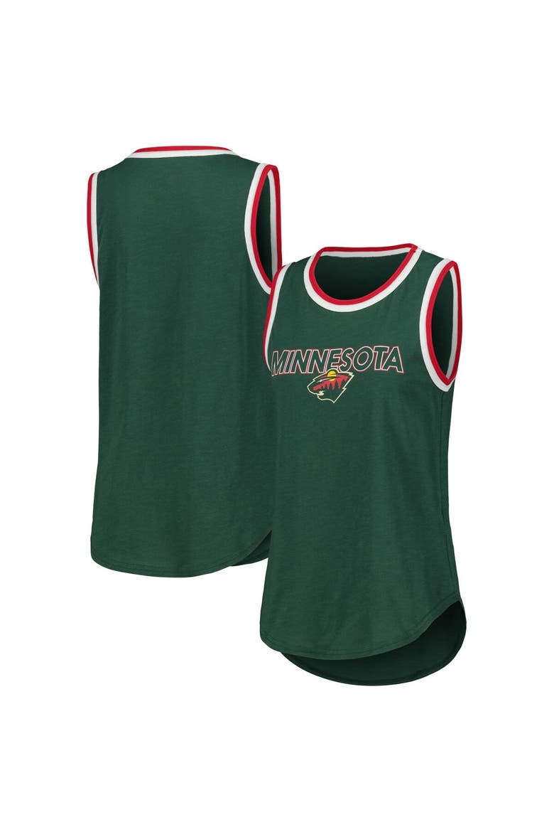 Women's G-III 4Her by Carl Banks Green Minnesota Wild Strategy Tank Top, Main, color, Green