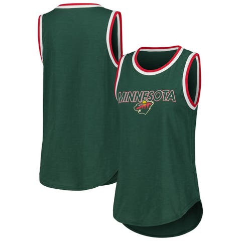 Women's G-III 4Her by Carl Banks Green Minnesota Wild Strategy Tank Top