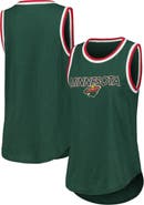 G-III 4HER BY CARL BANKS Women's G-III 4Her by Carl Banks Green Minnesota Wild Strategy Tank Top