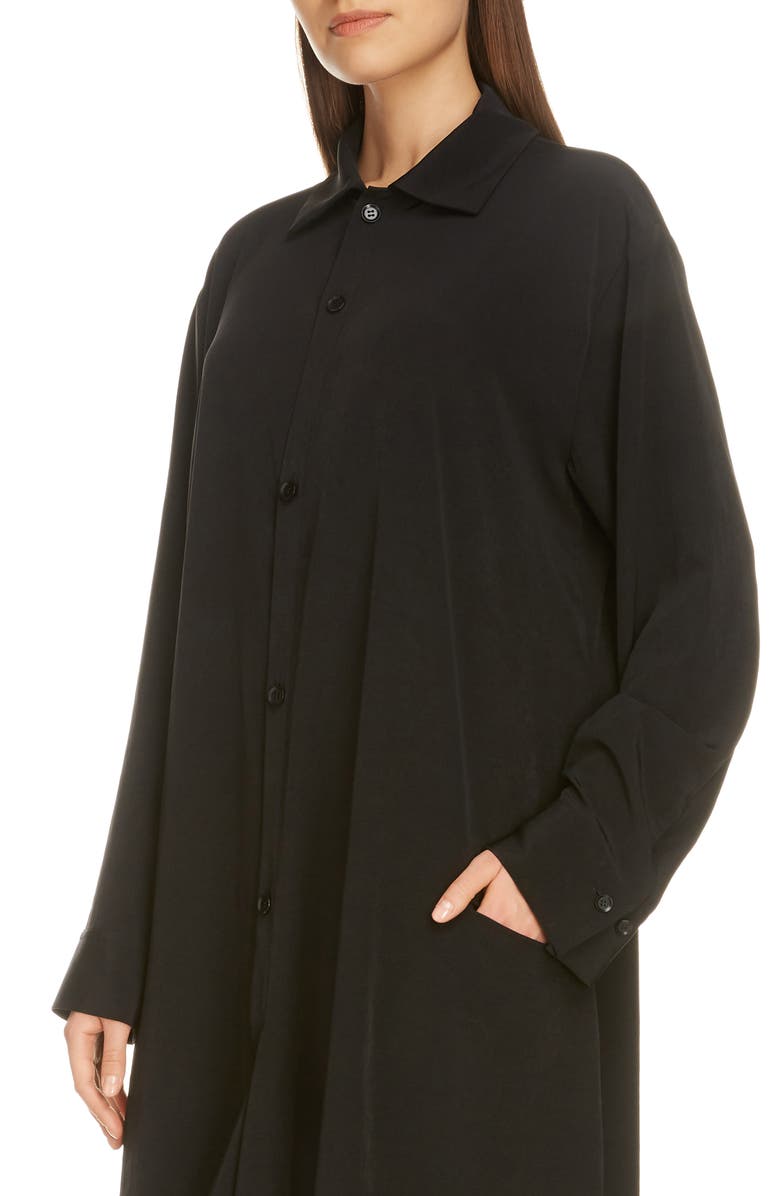 Y's by Yohji Yamamoto Long Sleeve Midi Shirtdress, Alternate, color,