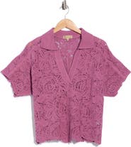 Democracy Short Sleeve Open Stitch Polo