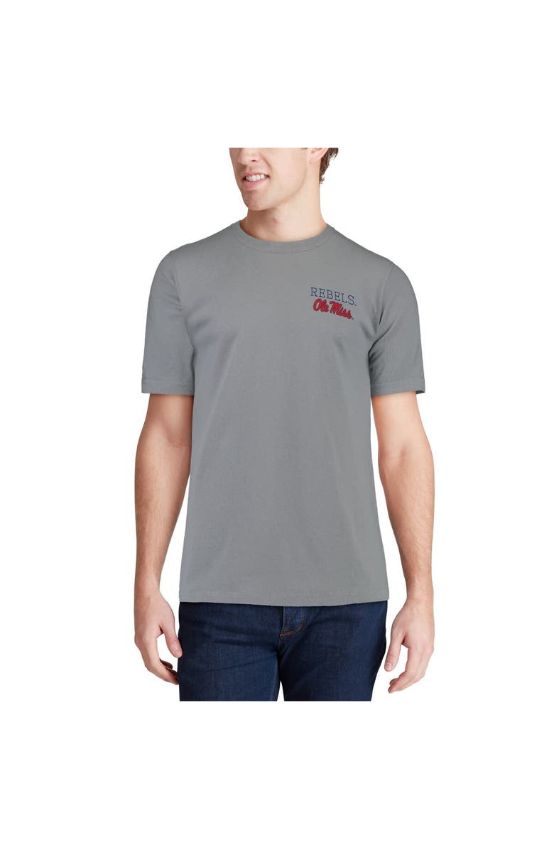 IMAGE ONE Men's Gray Ole Miss Rebels Comfort Colors Campus Scenery T-Shirt, Alternate, color, 