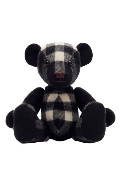 Check Cashmere Collectible Bear