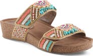 AZURA BY SPRING STEP Bahamain Hand Beaded Platform Sandal
