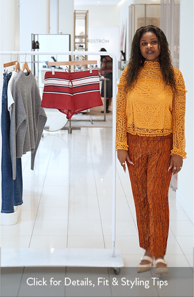 Miel Stripe Linen Drawstring Shorts, sales video thumbnail