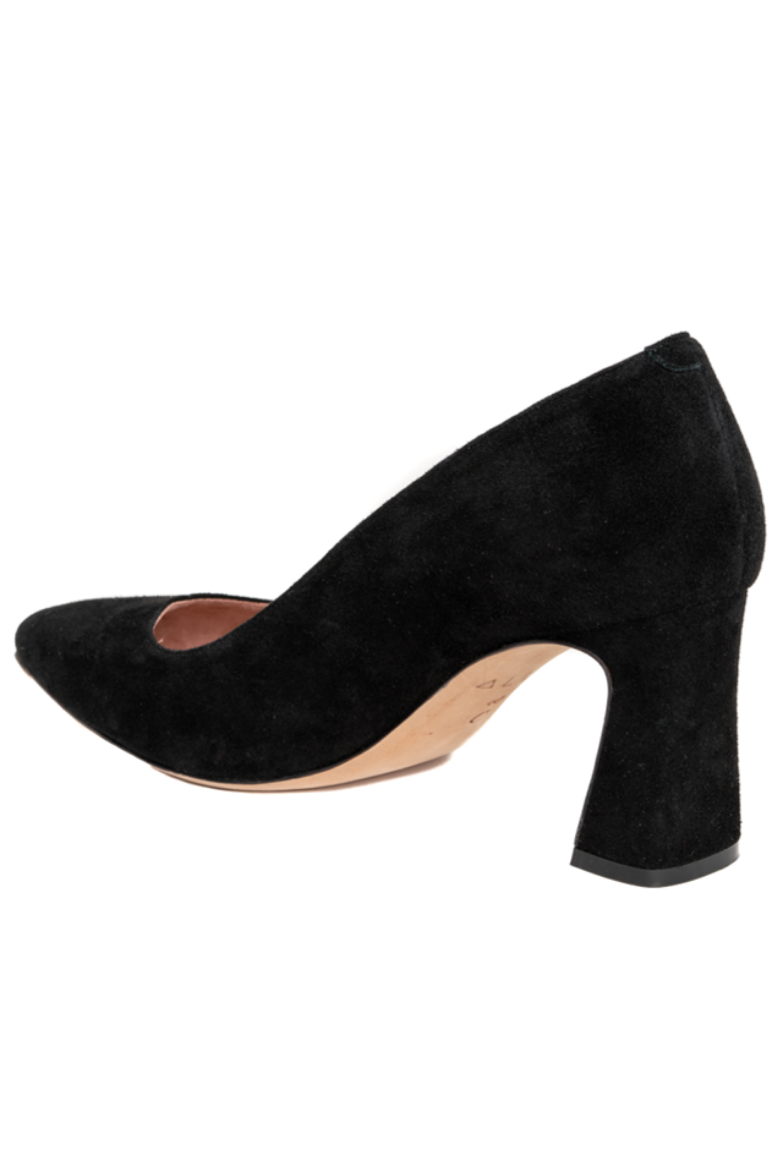 Bold Block Heel Pump, Alternate, color, Black Suede