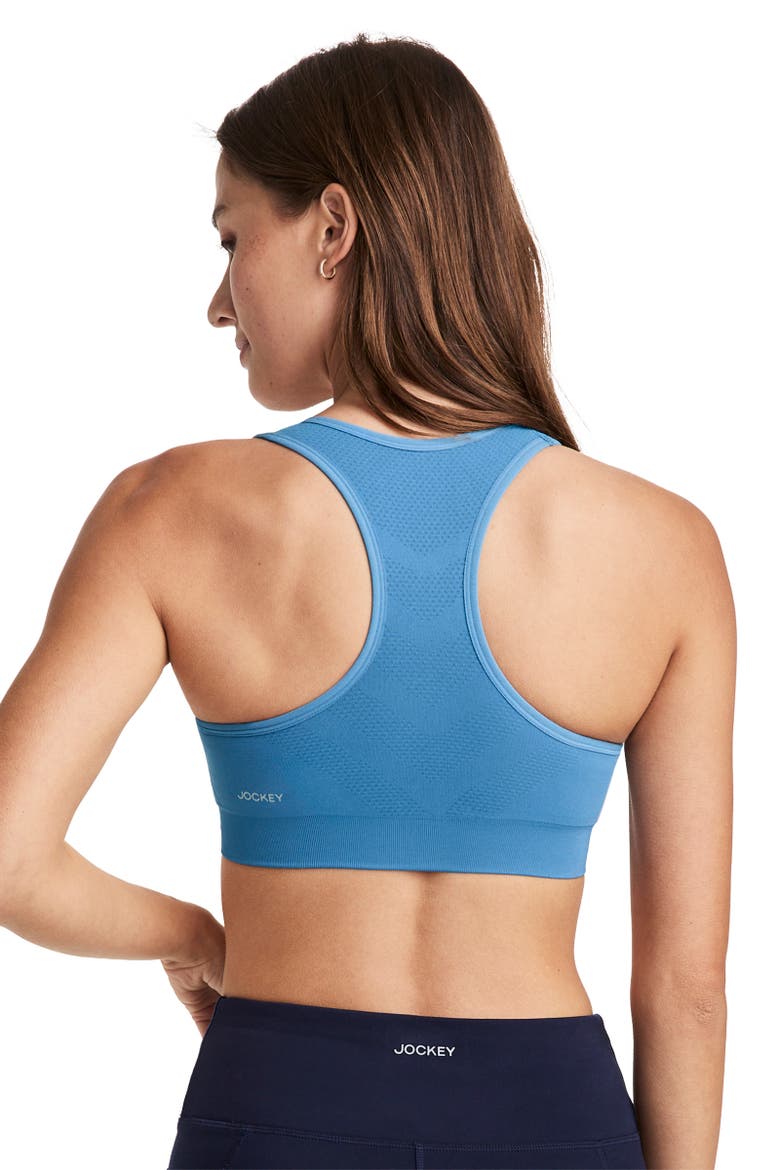 Women's Seamfree Mid Impact Sports Bra, Alternate, color, Harbor Blue