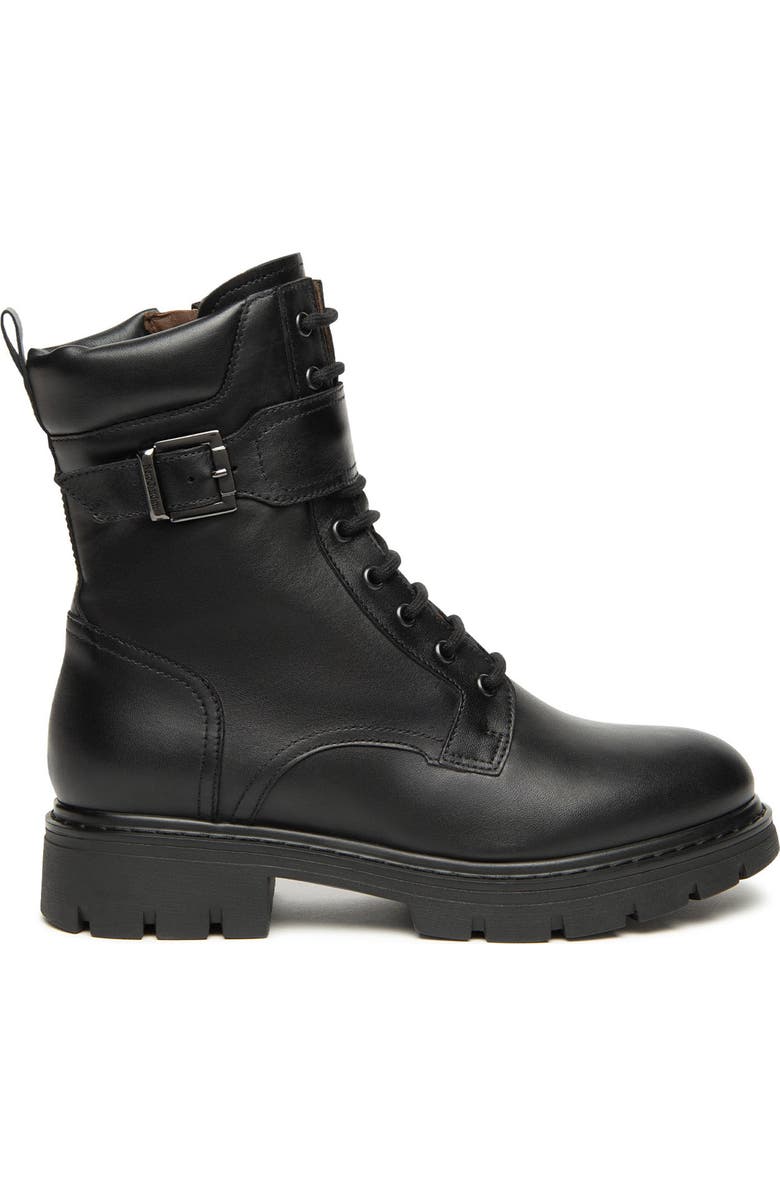 NeroGiardini Buckle Combat Boot, Main, color, Black