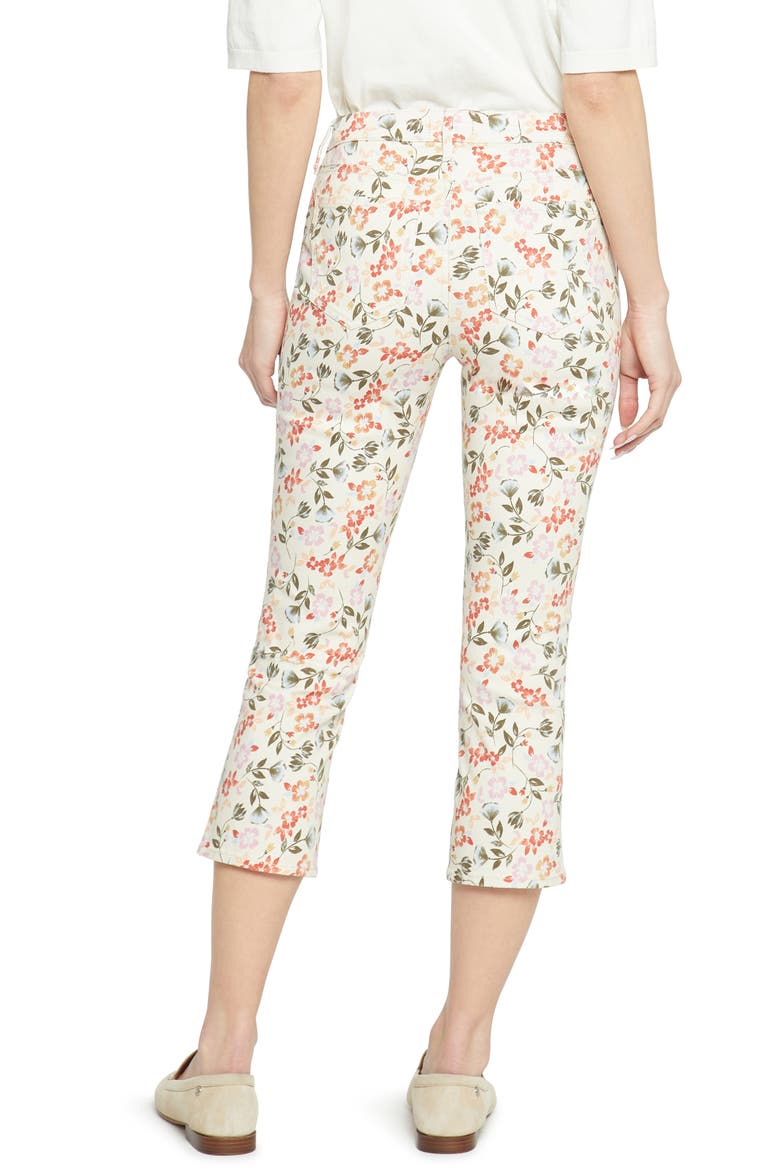 Chloe Side Slit Capri Jeans, Alternate, color, SECRET GARDEN