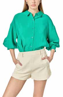 English Factory Balloon Sleeve Button-Up Shirt