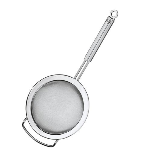Rosle Stainless Steel Round Handle Fine Mesh Kitchen Strainer, 7.9-inch In Silver