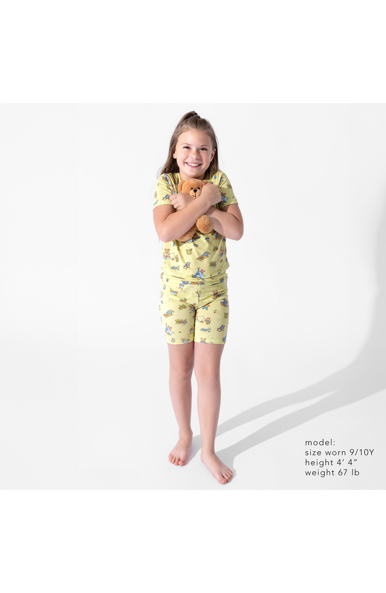 Bellabu Bear Teddy Bear Picnic Kids 2-Piece Short Sleeve & Shorts Pajama Set, Alternate, color, Teddy Bear Picnic