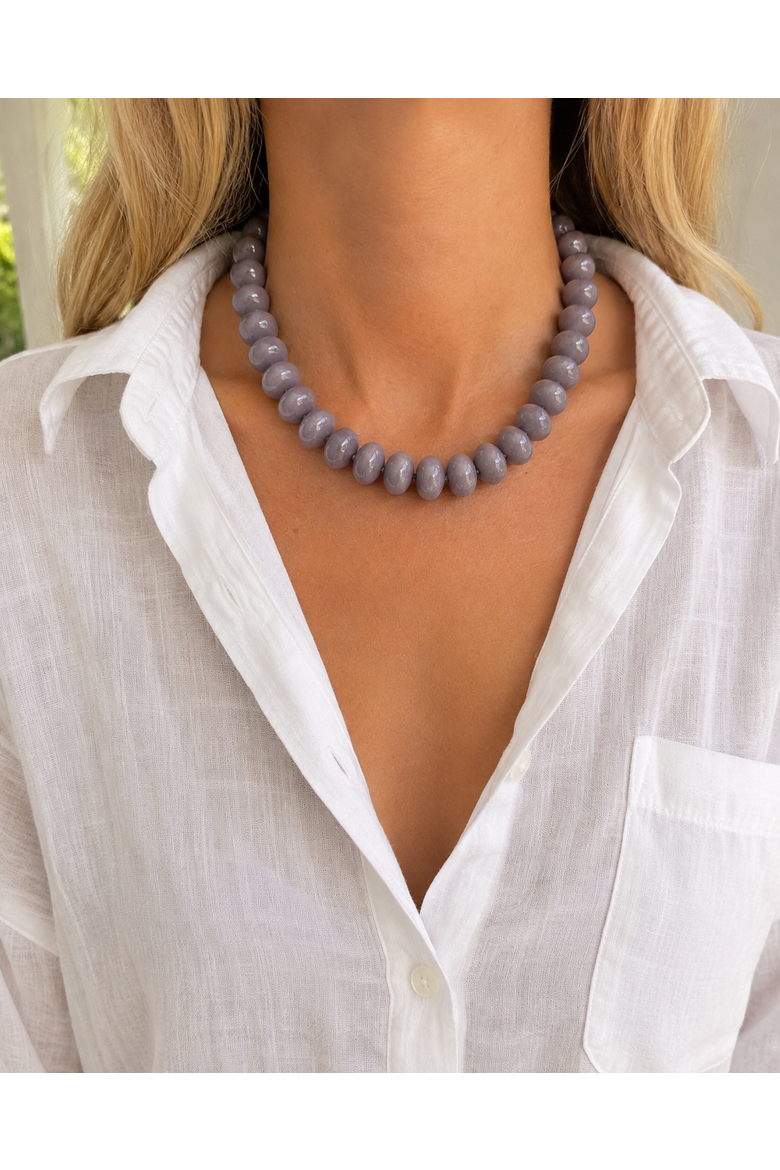 Silver Lining Grey Necklace, Alternate, color, Grey