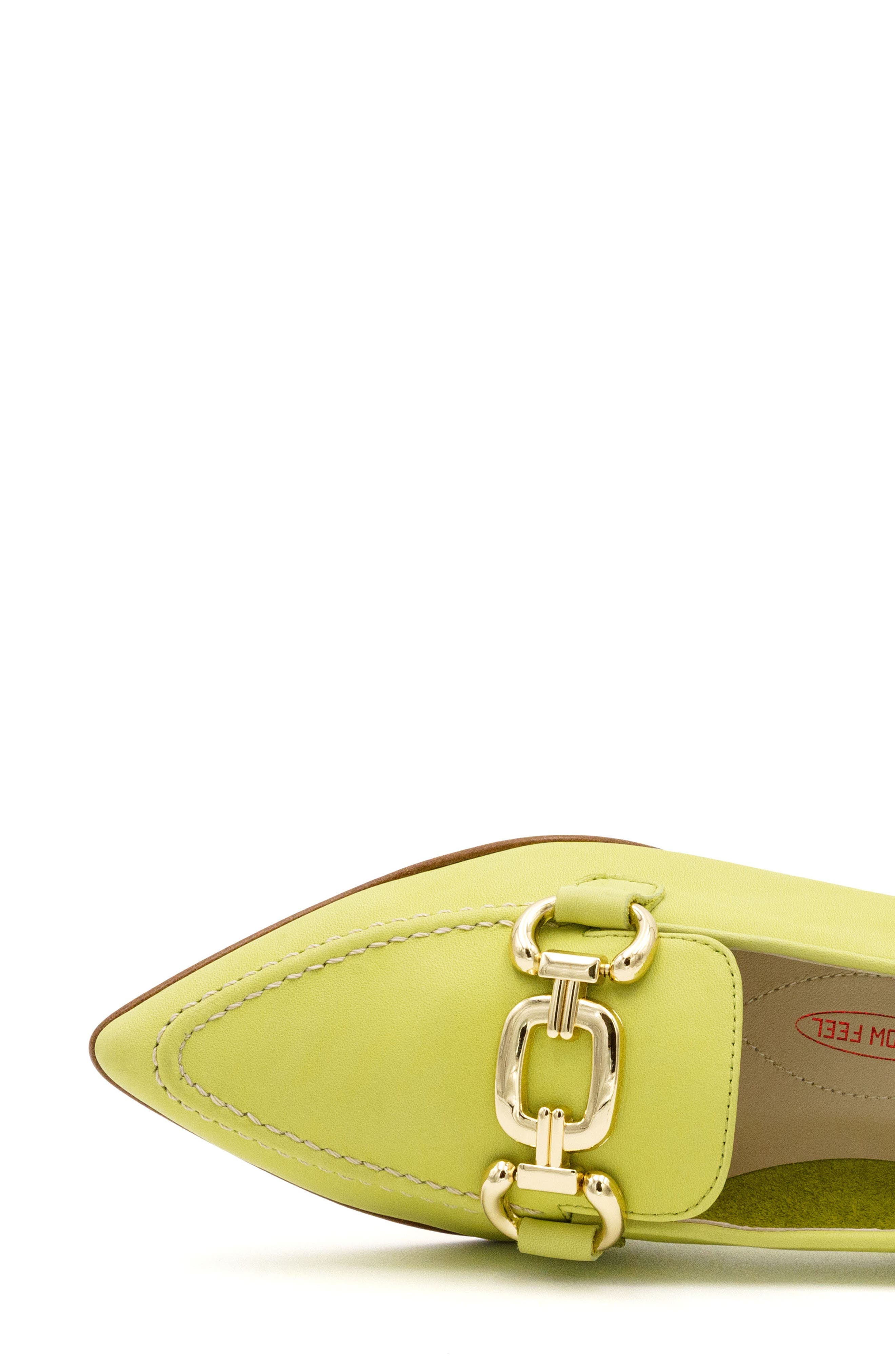 Amalfi by Rangoni Amarone Pointed Toe Bit Loafer Pump, Alternate, color, Lime Vapor