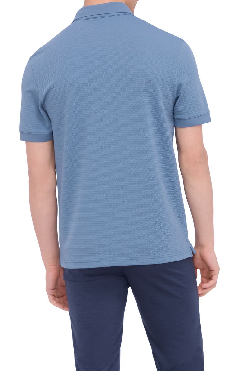 Bugatchi Textured Polo, Alternate, color, Cobalt