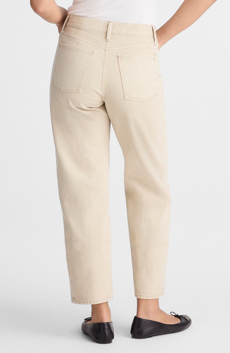 Madewell Pieced Barrel Leg Jeans, Alternate, color, Faded Khaki