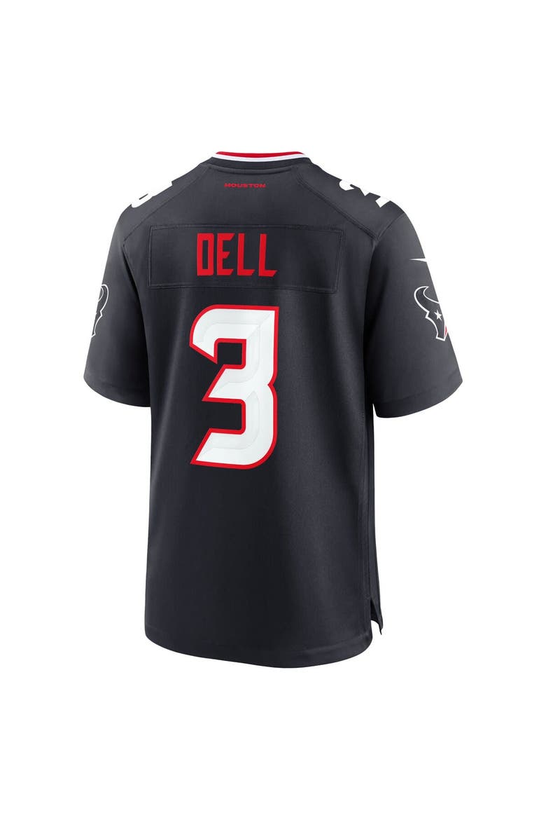 Men's Nike Tank Dell Navy Houston Texans Game Jersey, Alternate, color, Navy