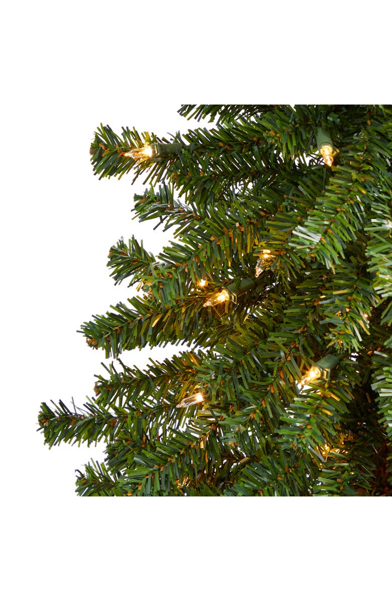 NEARLY NATURAL 4-ft Alpine Artificial Christmas Tree with 100 Lights and 260 Bendable Branches, Alternate, color, Green
