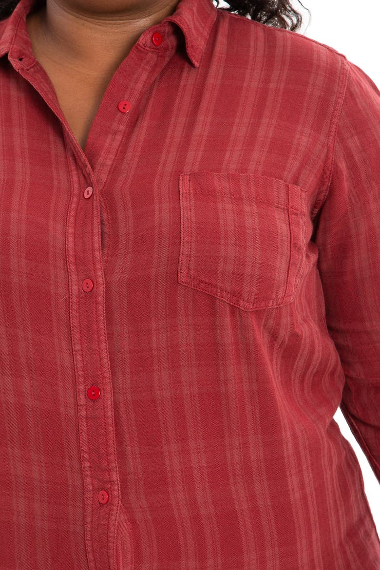 Western Shirt, Alternate, color, BURGUNDY