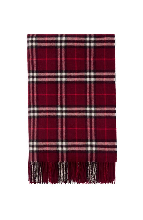 Check Cashmere Blanket