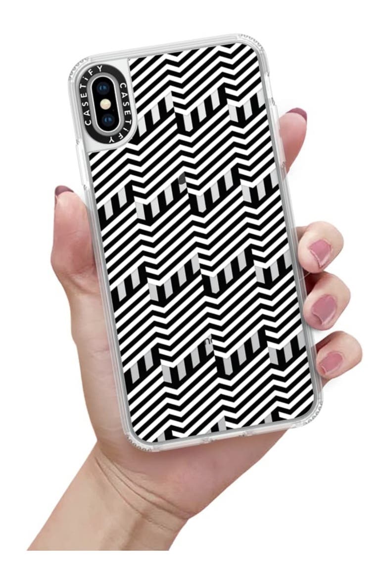 Building iPhone X/Xs Max & XR Plus Case, Alternate, color, BLACK/WHITE