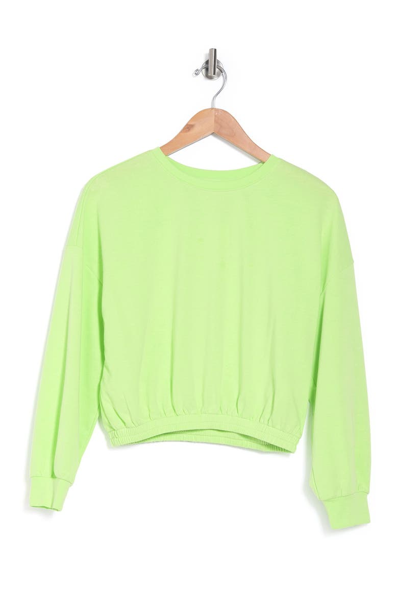 Elodie Neon Elastic Waist Sweatshirt, Alternate, color,