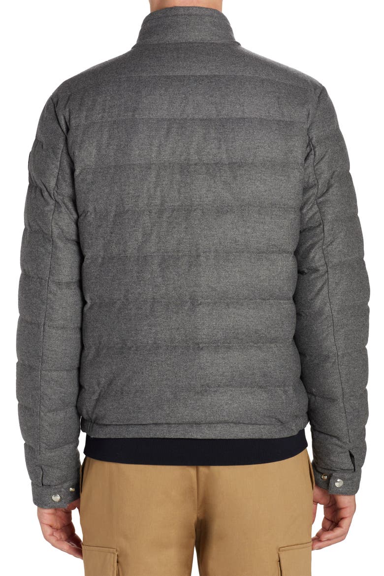 Acorus Quilted Flannel Down Jacket, Alternate, color, GREY