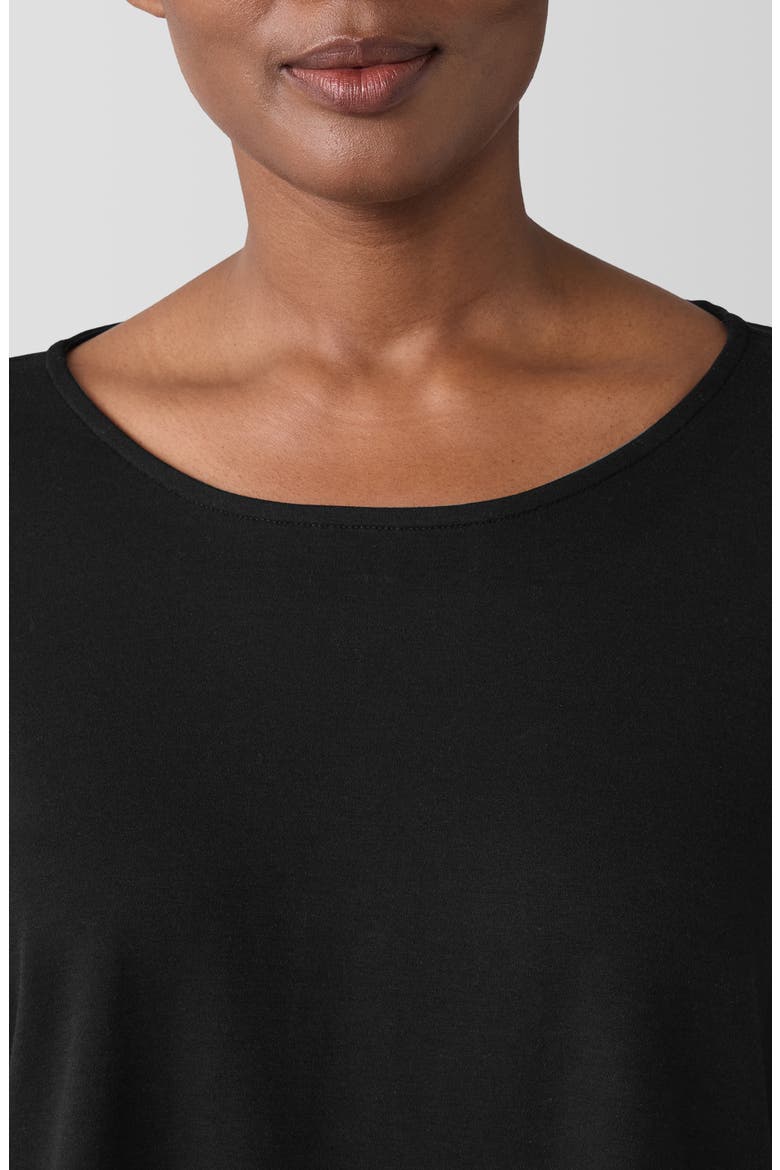 Boxy Organic Cotton Pajama Top, Alternate, color, BLACK