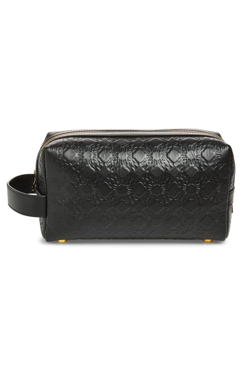 AMIRI MA Quad Leather Dopp Kit, Alternate, color, Black