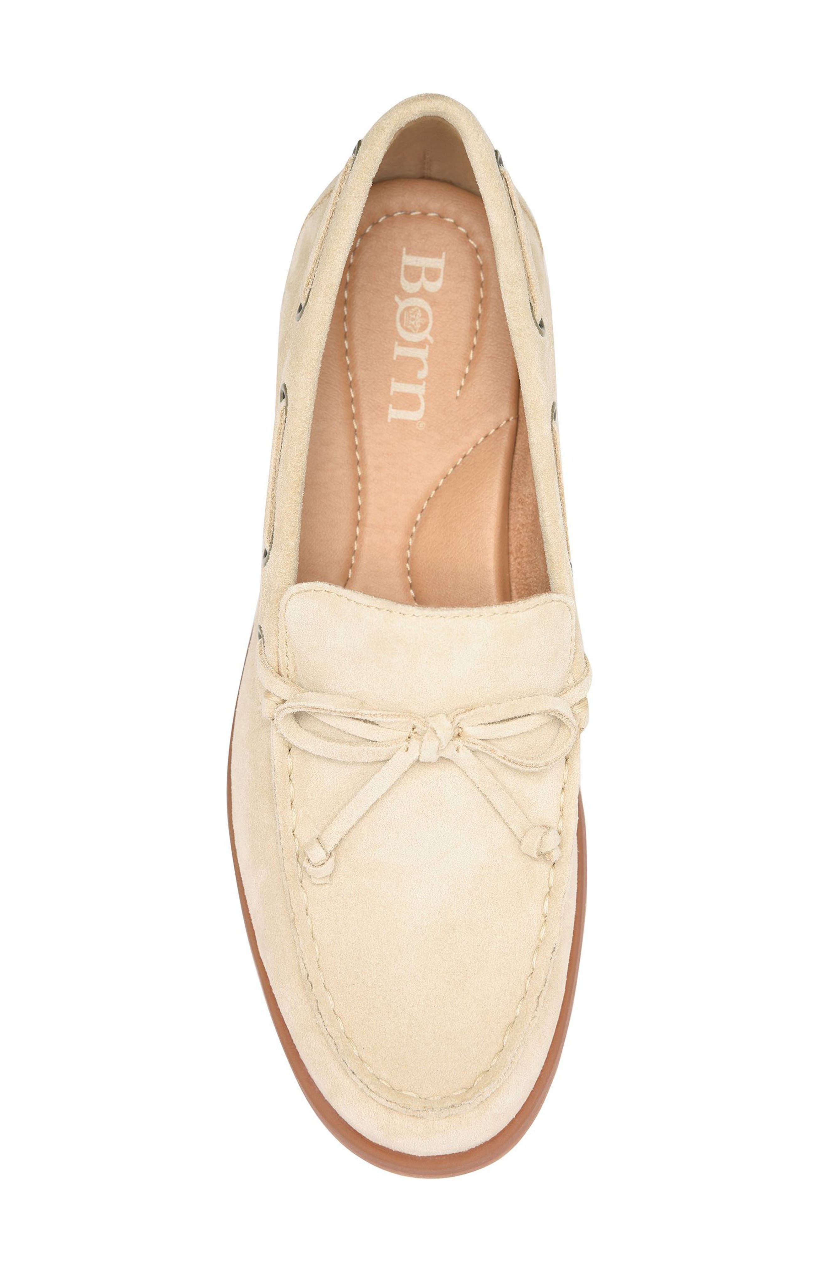 Callie Boat Shoe, Alternate, color, CREAM SUEDE