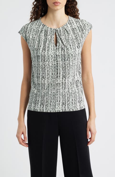 Pleated Sleeveless Top