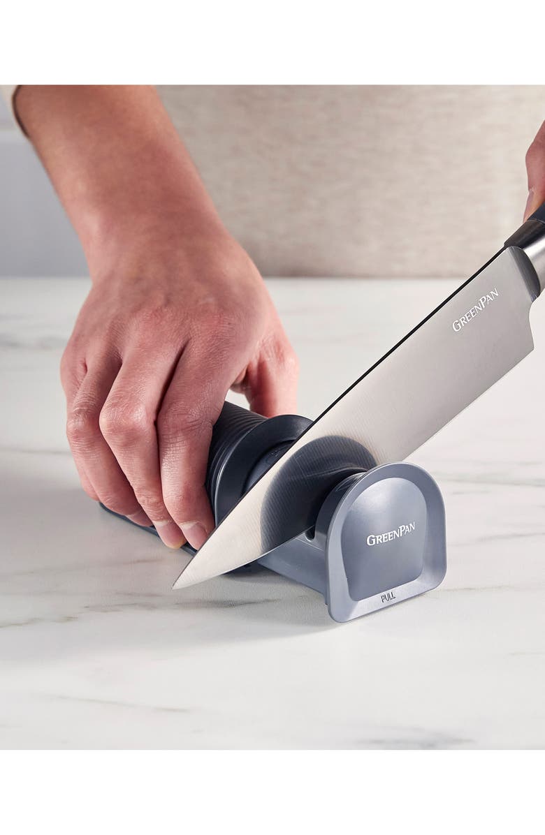 GreenPan Pull-Through Knife Sharpener, Alternate, color, 
