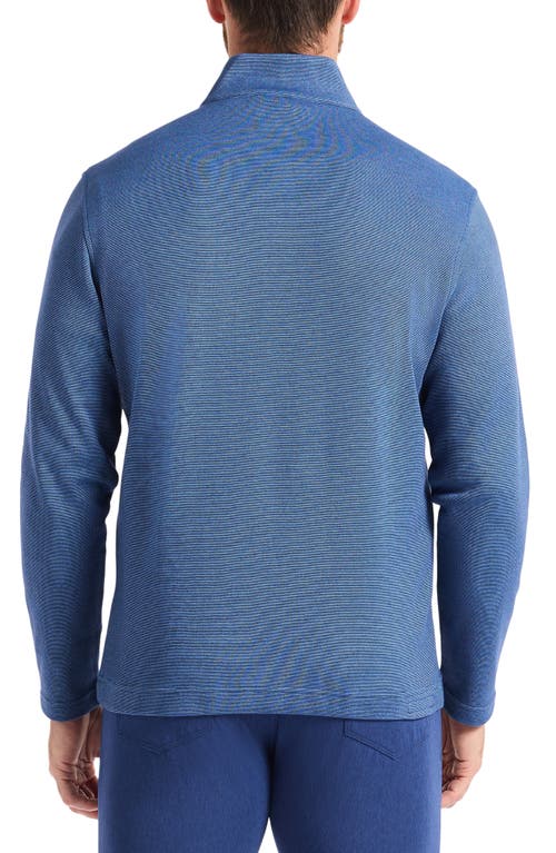 Robert Graham Troland Quarter Zip Top In Blue
