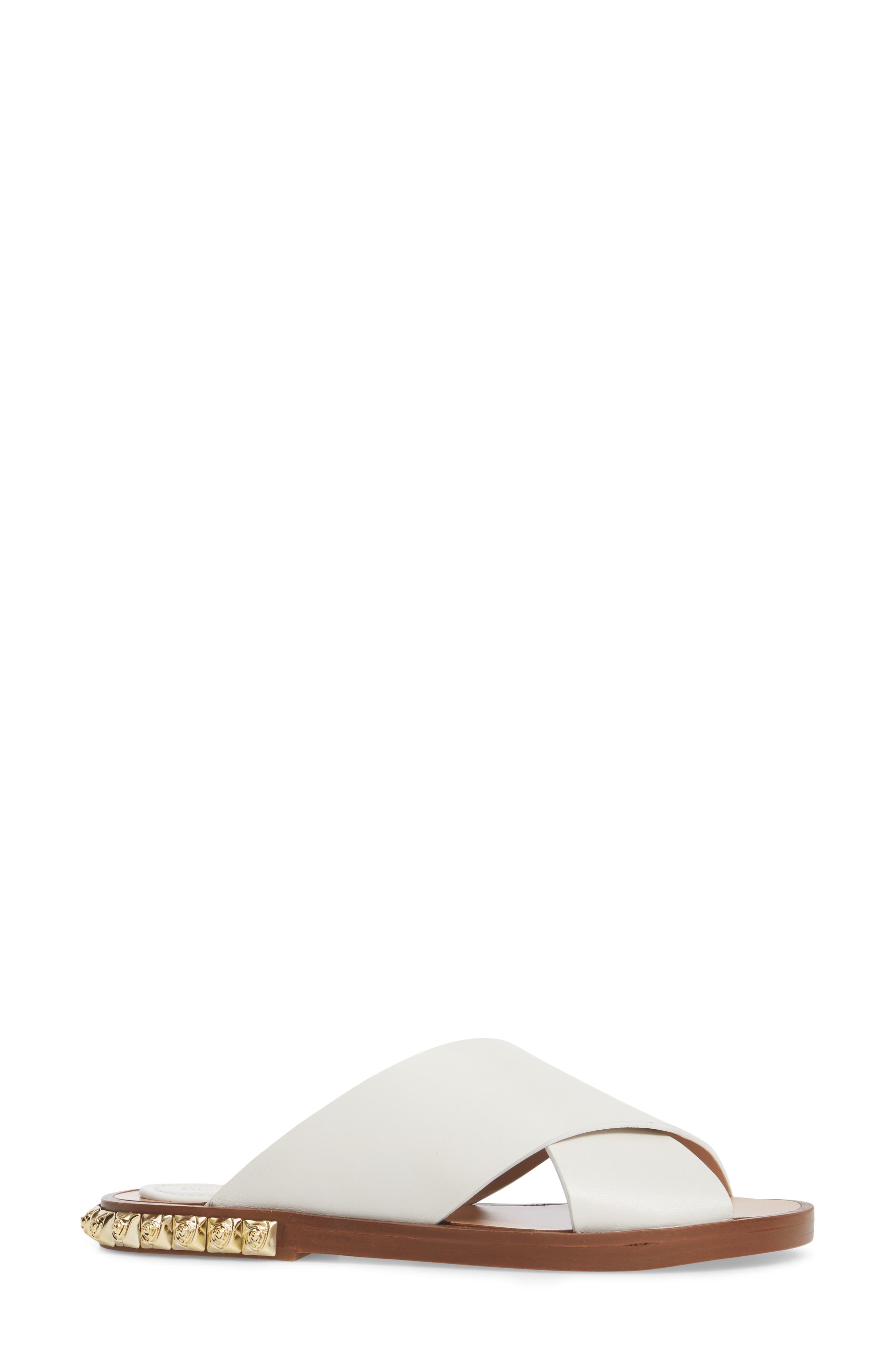 Stuart Weitzman Rockrose Studded Slide Sandal, Alternate, color, 