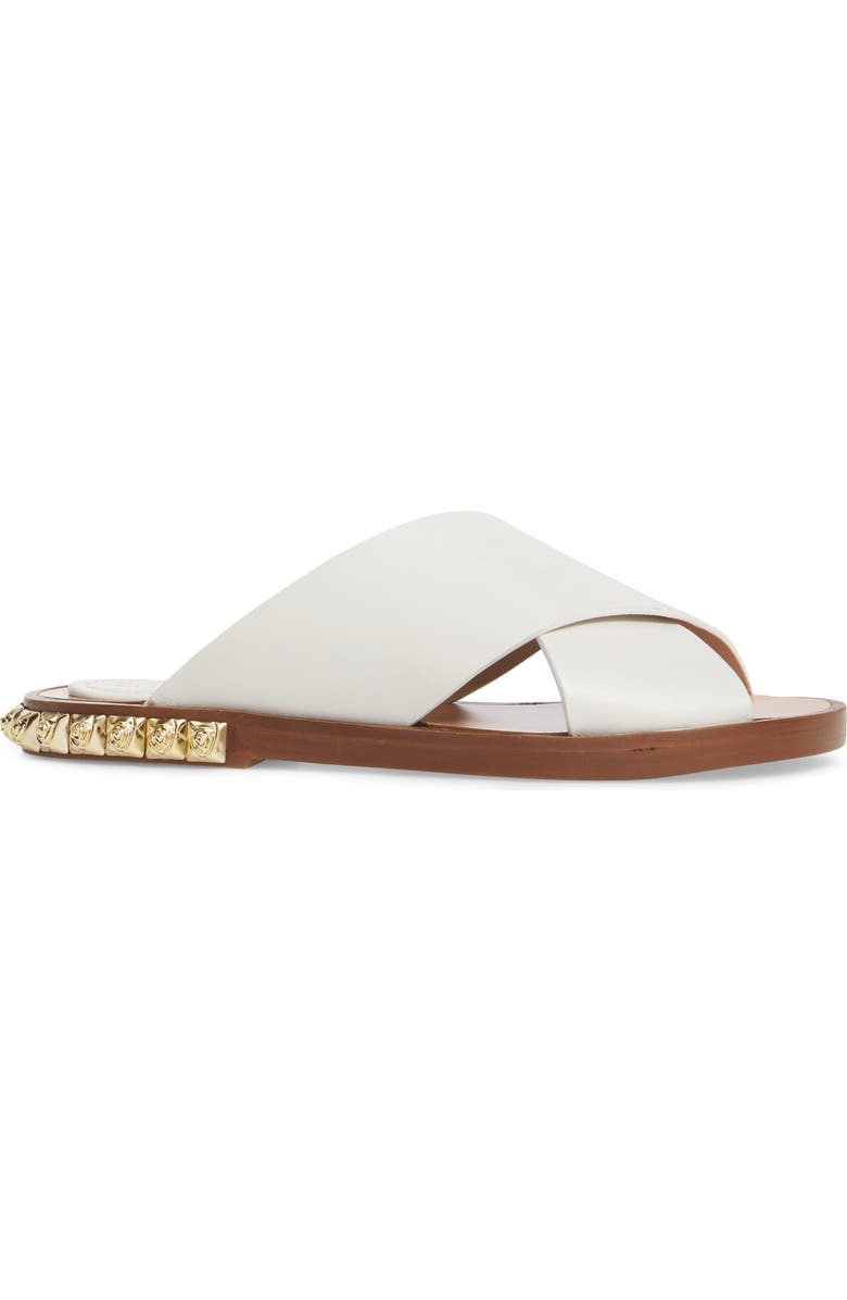 Stuart Weitzman Rockrose Studded Slide Sandal, Alternate, color,